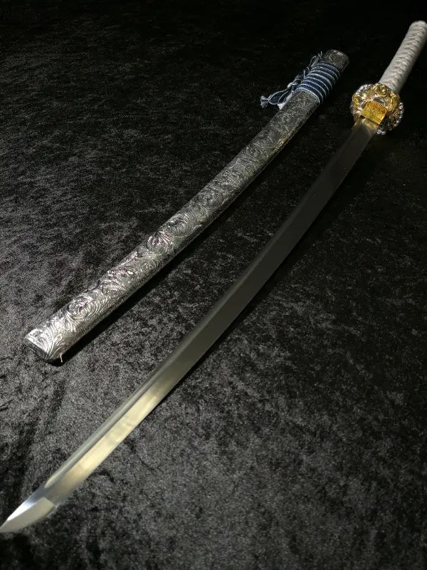 Frost Moon Katana (1060 Carbon Steel)