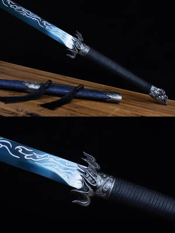 Blue Dragon Straight Sword (Manganese Steel)